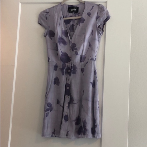 Reformation Purple Keene Monroe button front dress - Picture 3 of 8